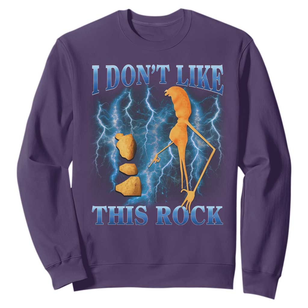 Funny Christmas Marcus The Worm Sweatshirt I Don't Like This Rock Brain Rot TS10 Purple Print Your Wear