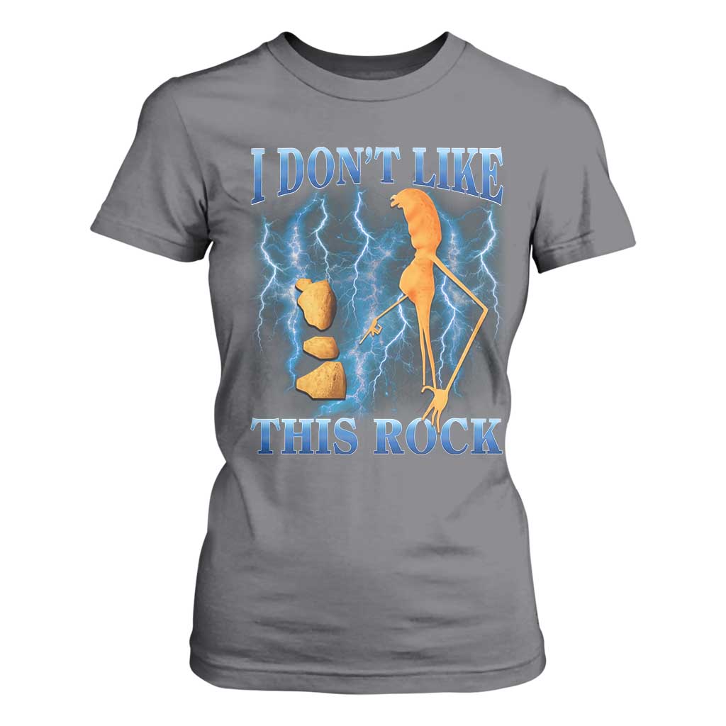 Funny Christmas Marcus The Worm T Shirt For Women I Don't Like This Rock Brain Rot TS10 Charcoal Print Your Wear