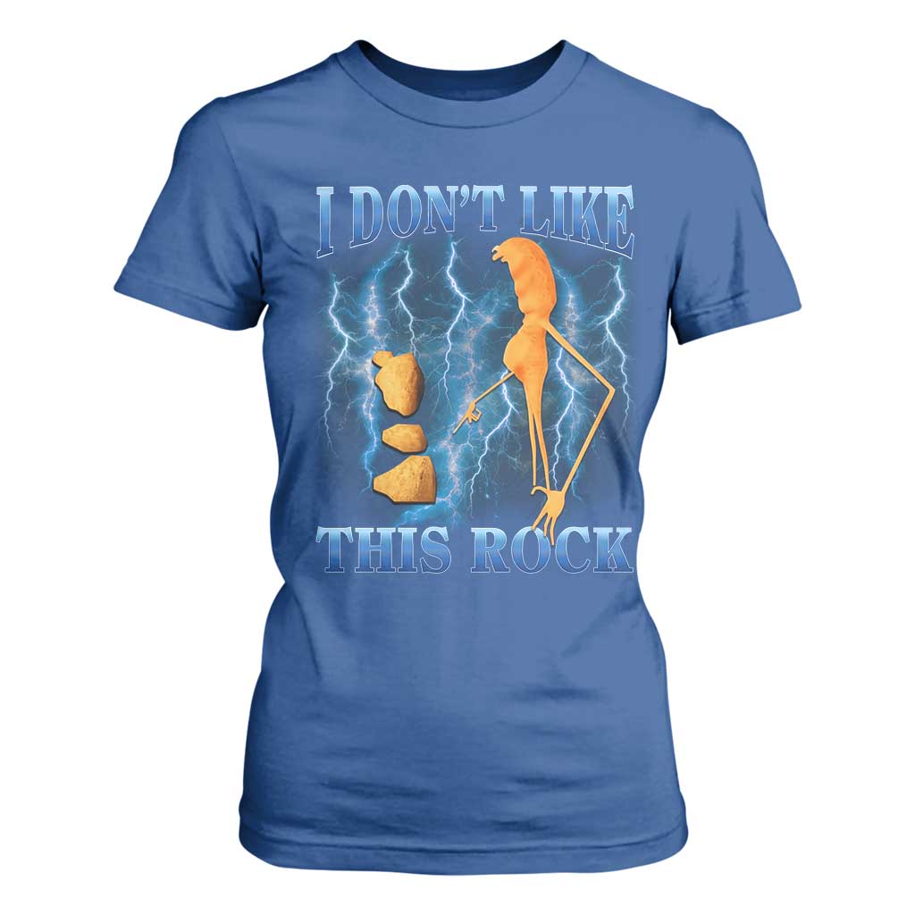 Funny Christmas Marcus The Worm T Shirt For Women I Don't Like This Rock Brain Rot TS10 Royal Blue Print Your Wear