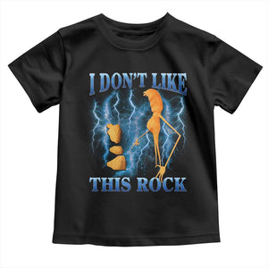 Funny Christmas Marcus The Worm Toddler T Shirt I Don't Like This Rock Brain Rot TS10 Black Print Your Wear