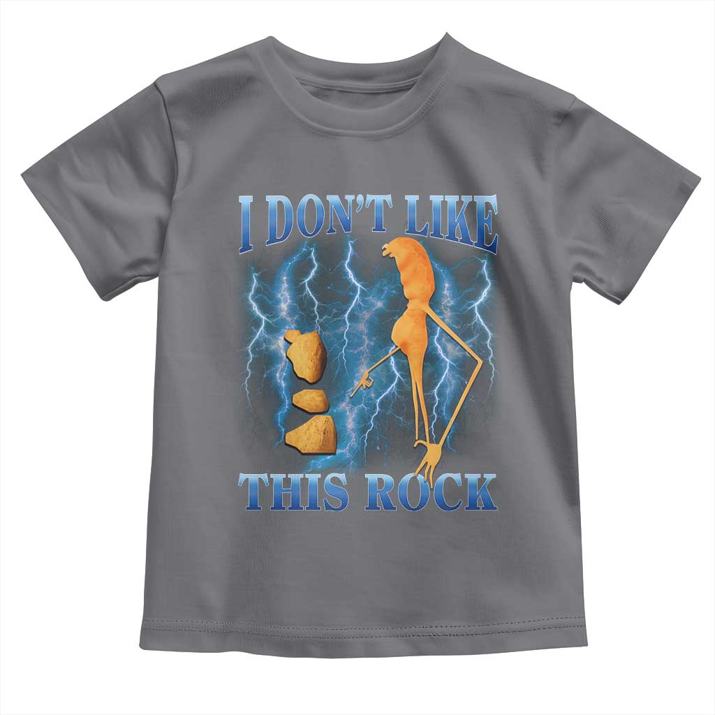 Funny Christmas Marcus The Worm Toddler T Shirt I Don't Like This Rock Brain Rot TS10 Charcoal Print Your Wear