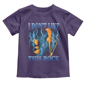 Funny Christmas Marcus The Worm Toddler T Shirt I Don't Like This Rock Brain Rot TS10 Purple Print Your Wear