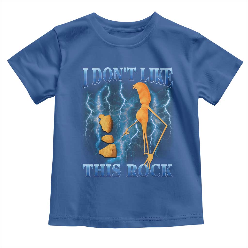 Funny Christmas Marcus The Worm Toddler T Shirt I Don't Like This Rock Brain Rot TS10 Royal Blue Print Your Wear
