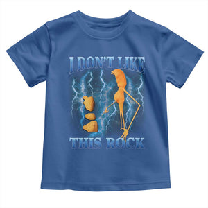 Funny Christmas Marcus The Worm Toddler T Shirt I Don't Like This Rock Brain Rot TS10 Royal Blue Print Your Wear