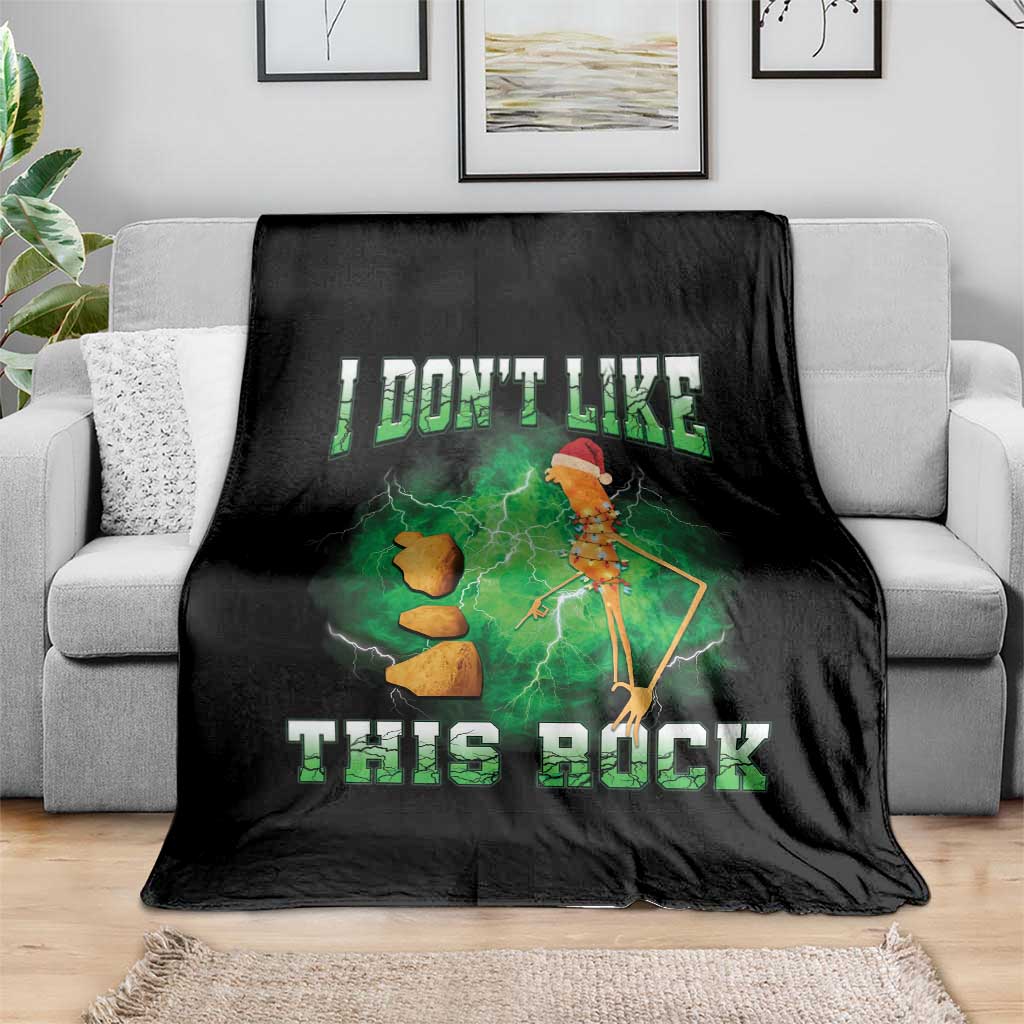 Funny Marcus The Worm Throw Blanket I Don't Like This Rock Brain Rot TS10 Print Your Wear