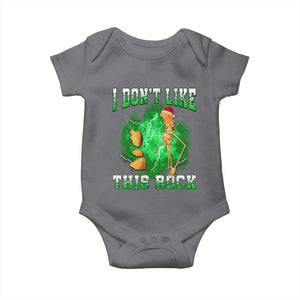 Funny Marcus The Worm Baby Onesie I Don't Like This Rock Brain Rot TS10 Charcoal Print Your Wear
