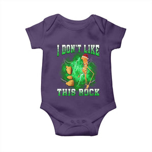 Funny Marcus The Worm Baby Onesie I Don't Like This Rock Brain Rot TS10 Purple Print Your Wear