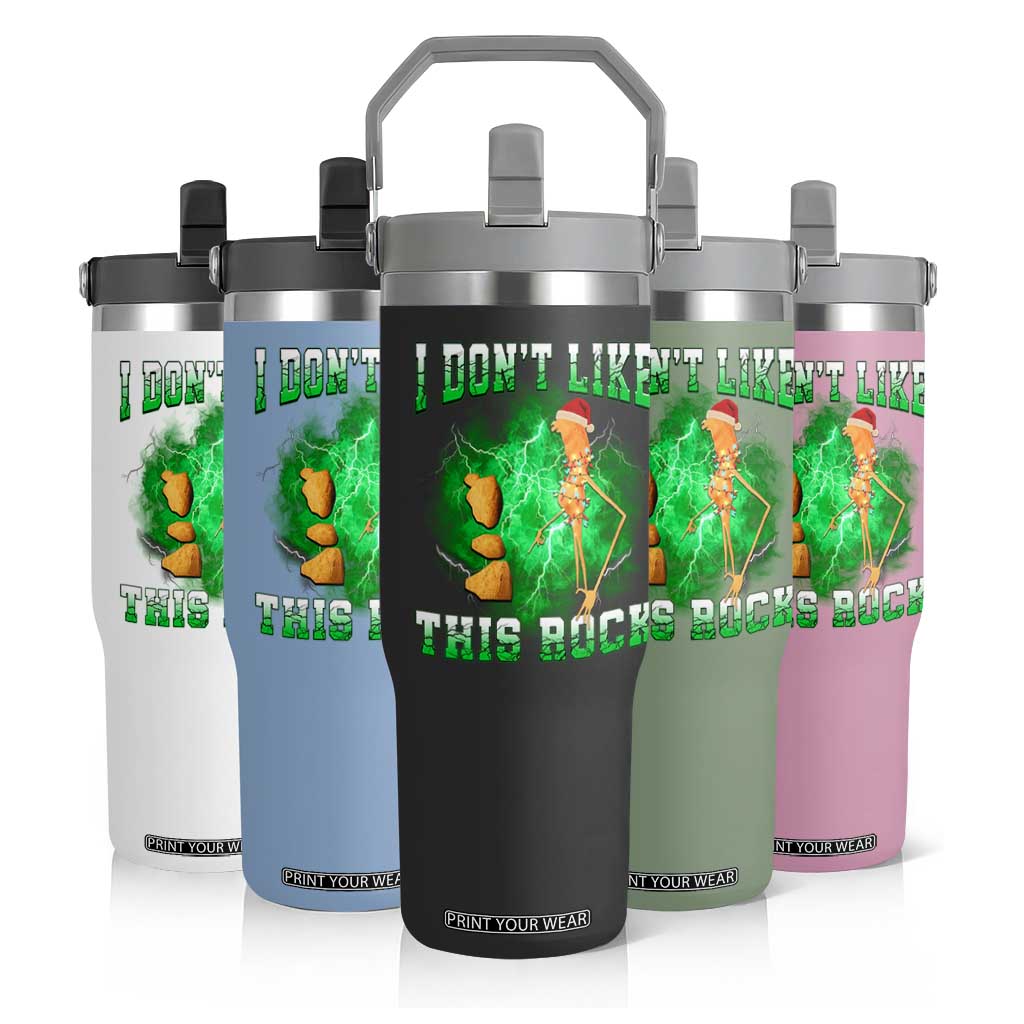 Funny Marcus The Worm Flip Straw Tumbler I Don't Like This Rock Brain Rot TS10 Print Your Wear