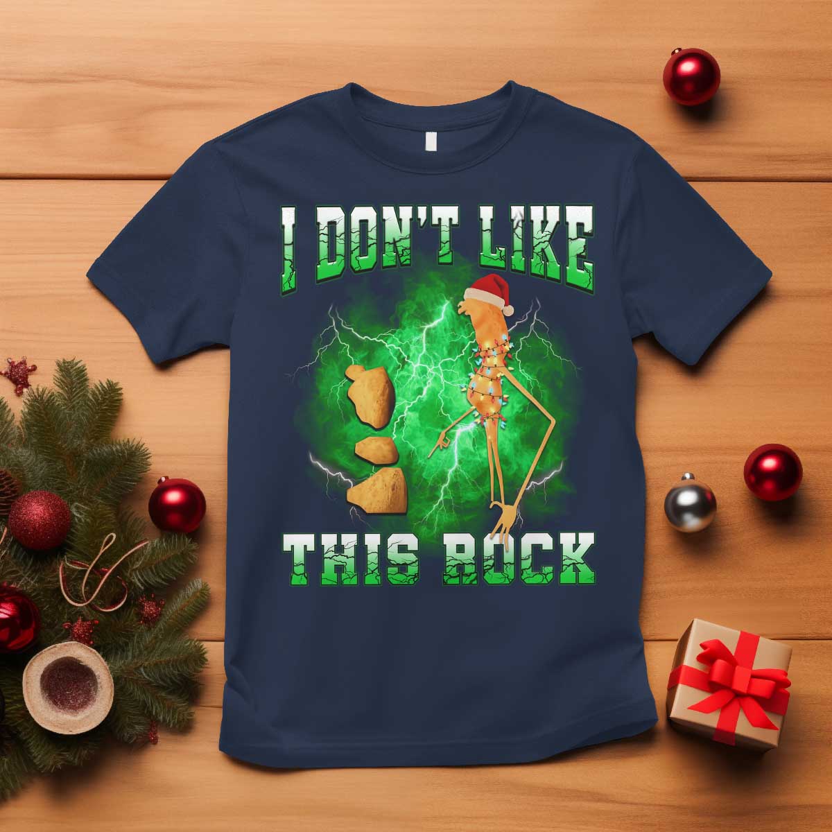 Funny Marcus The Worm T Shirt I Don't Like This Rock Brain Rot TS10 Navy Print Your Wear