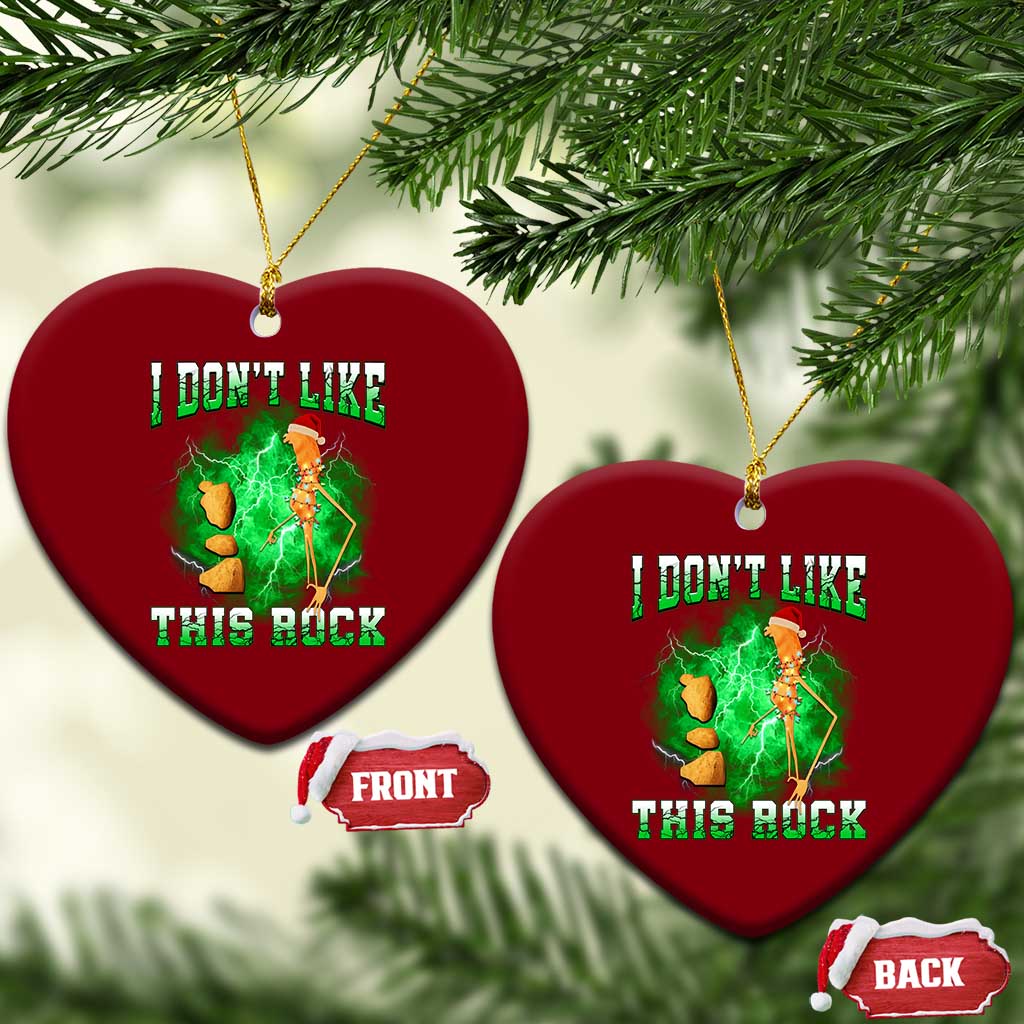 Funny Marcus The Worm Ceramic Ornament I Don't Like This Rock Brain Rot TS10 Print Your Wear