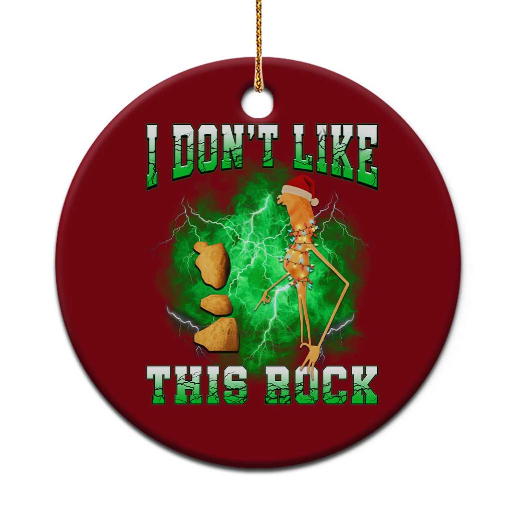 Funny Marcus The Worm Ceramic Ornament I Don't Like This Rock Brain Rot TS10 1pc Red Print Your Wear