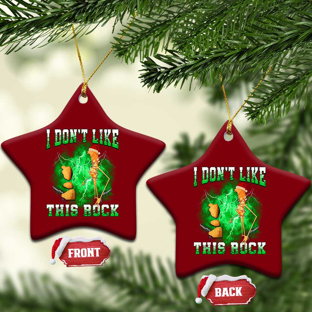 Funny Marcus The Worm Ceramic Ornament I Don't Like This Rock Brain Rot TS10 Print Your Wear
