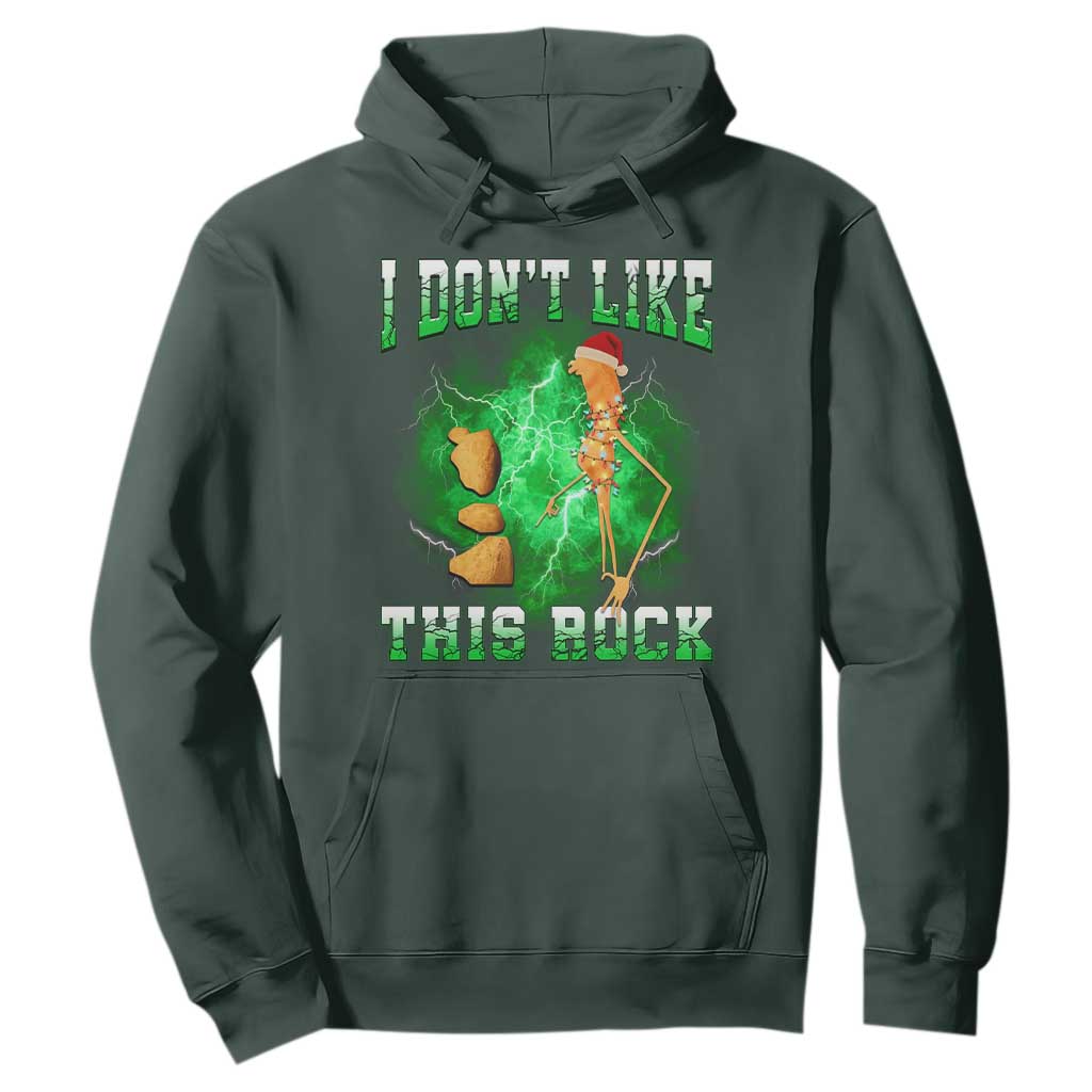 Funny Marcus The Worm Hoodie I Don't Like This Rock Brain Rot TS10 Dark Forest Green Print Your Wear