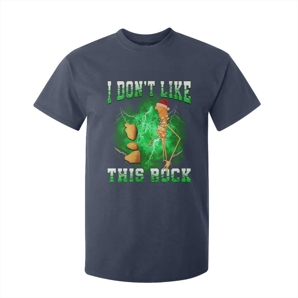 Funny Marcus The Worm T Shirt For Kid I Don't Like This Rock Brain Rot TS10 Navy Print Your Wear