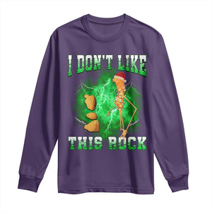 Funny Marcus The Worm Long Sleeve Shirt I Don't Like This Rock Brain Rot TS10 Purple Print Your Wear
