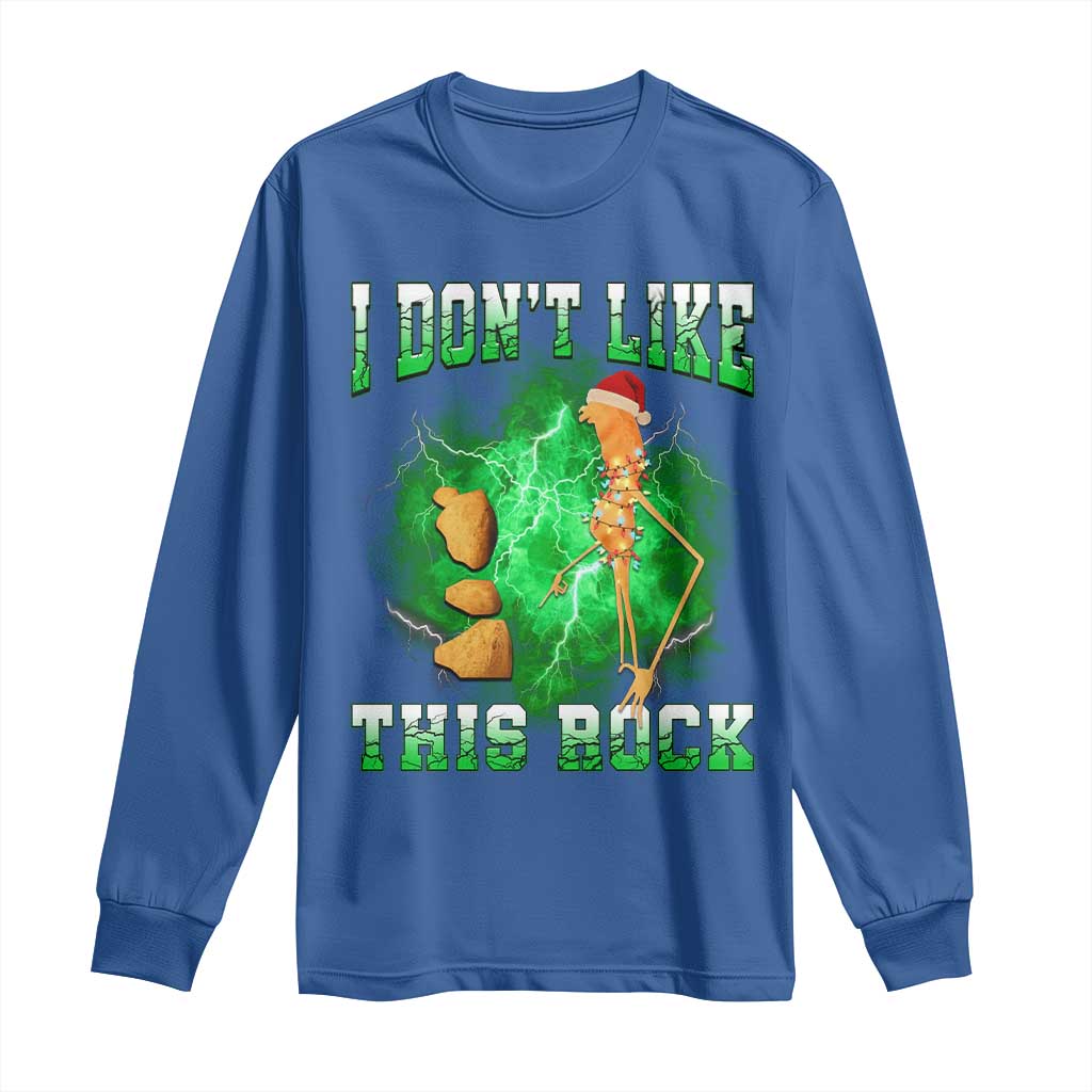 Funny Marcus The Worm Long Sleeve Shirt I Don't Like This Rock Brain Rot TS10 Royal Blue Print Your Wear