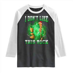 Funny Marcus The Worm Raglan Shirt I Don't Like This Rock Brain Rot TS10 Black White Print Your Wear