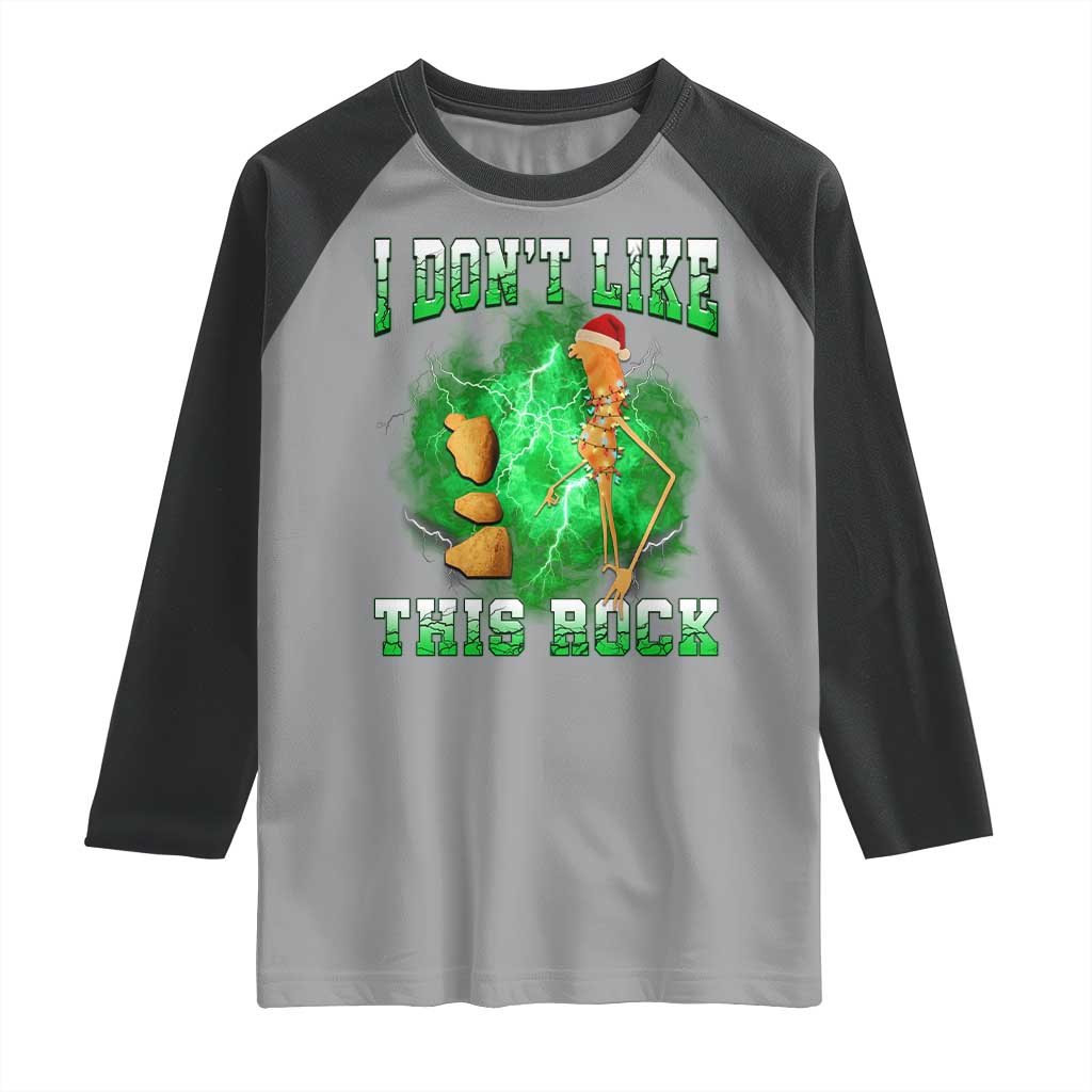 Funny Marcus The Worm Raglan Shirt I Don't Like This Rock Brain Rot TS10 Sport Gray Black Print Your Wear