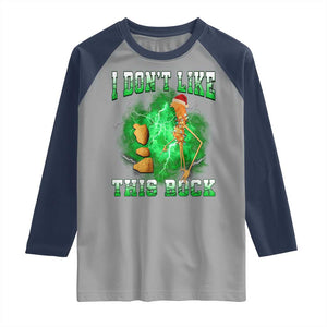 Funny Marcus The Worm Raglan Shirt I Don't Like This Rock Brain Rot TS10 Sport Gray Navy Print Your Wear