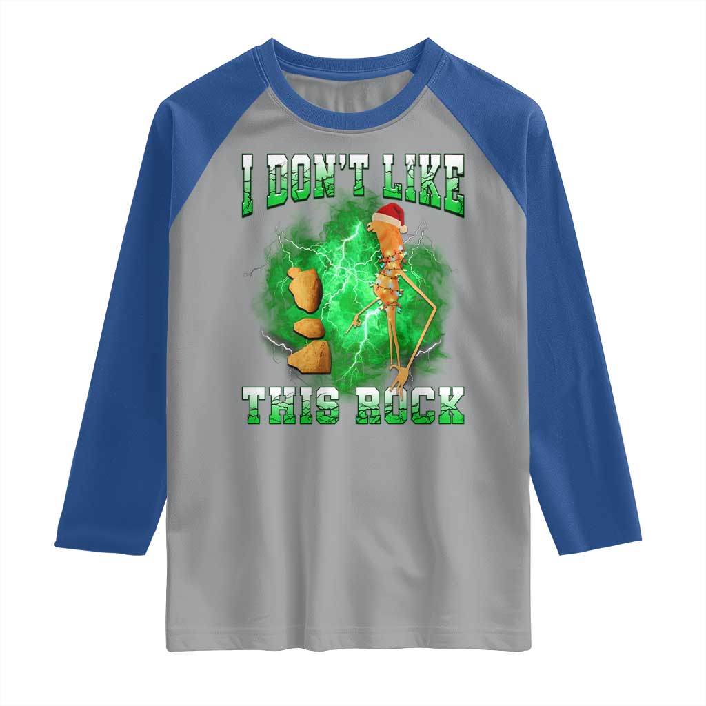 Funny Marcus The Worm Raglan Shirt I Don't Like This Rock Brain Rot TS10 Sport Gray Royal Print Your Wear