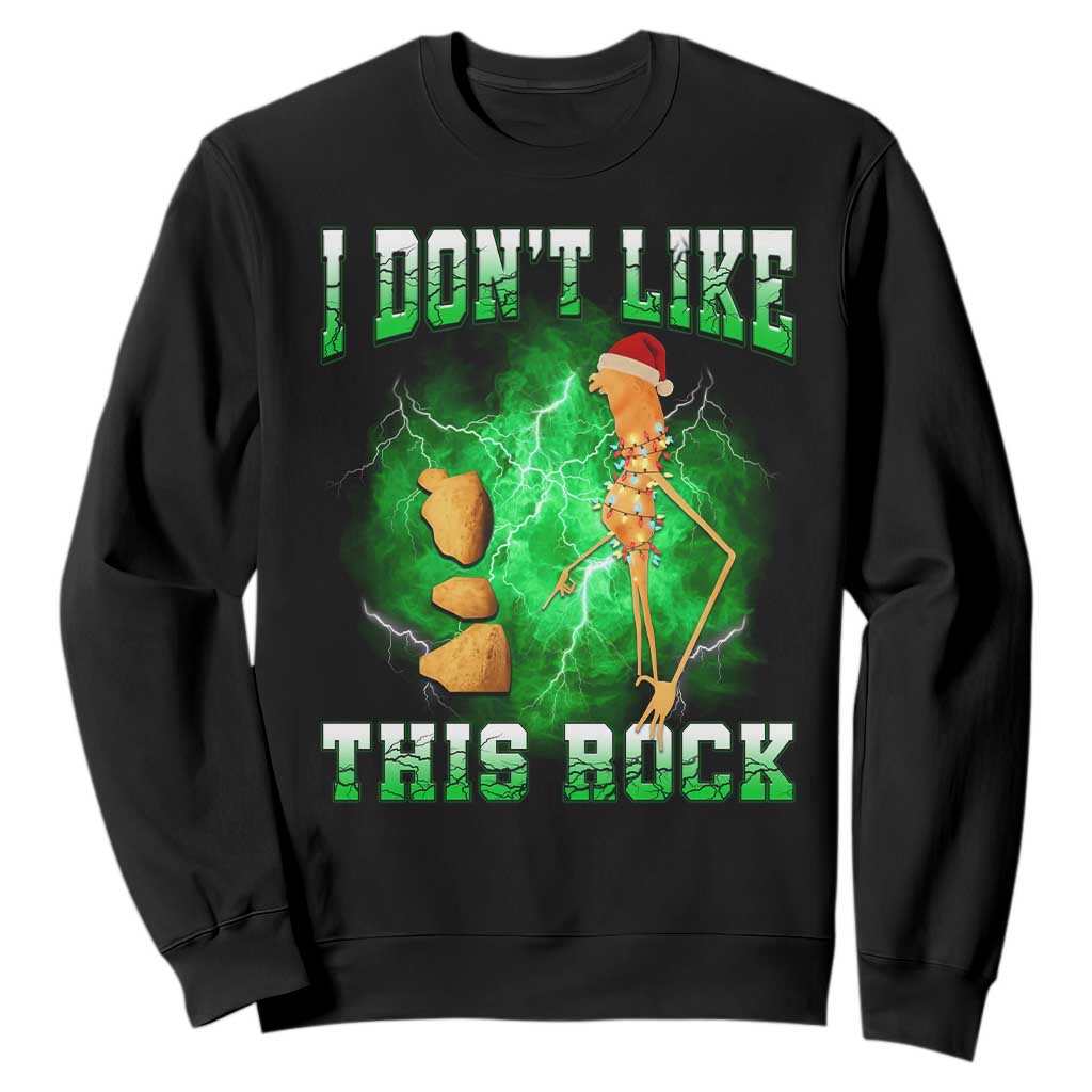 Funny Marcus The Worm Sweatshirt I Don't Like This Rock Brain Rot TS10 Black Print Your Wear