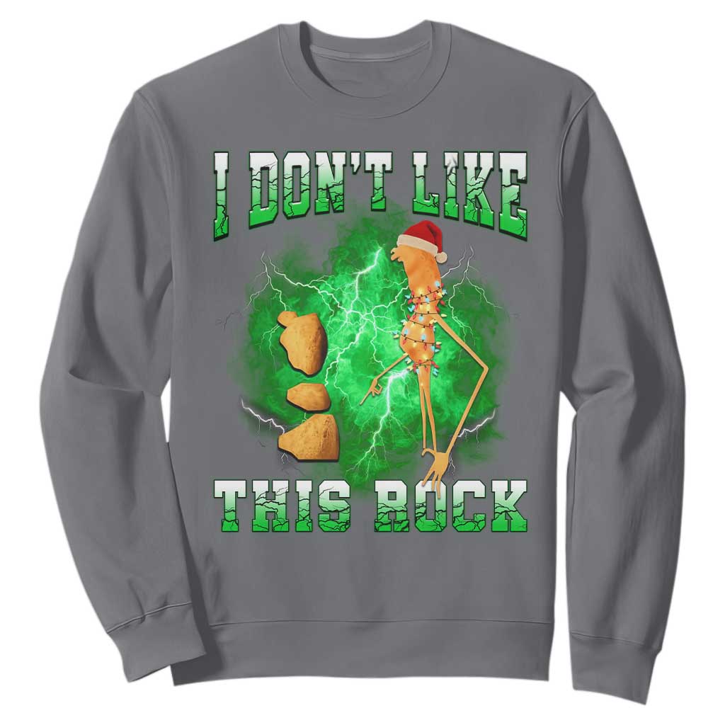 Funny Marcus The Worm Sweatshirt I Don't Like This Rock Brain Rot TS10 Charcoal Print Your Wear