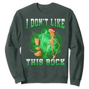 Funny Marcus The Worm Sweatshirt I Don't Like This Rock Brain Rot TS10 Dark Forest Green Print Your Wear