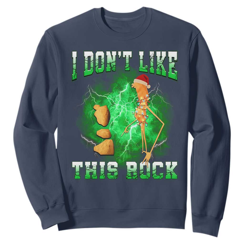 Funny Marcus The Worm Sweatshirt I Don't Like This Rock Brain Rot TS10 Navy Print Your Wear