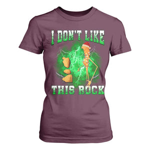 Funny Marcus The Worm T Shirt For Women I Don't Like This Rock Brain Rot TS10 Maroon Print Your Wear