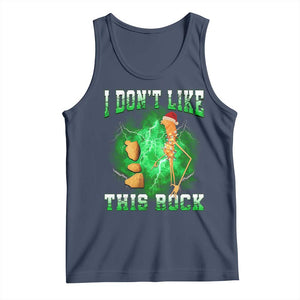 Funny Marcus The Worm Tank Top I Don't Like This Rock Brain Rot TS10 Navy Print Your Wear