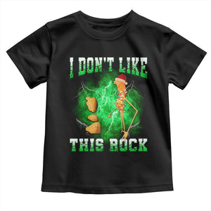 Funny Marcus The Worm Toddler T Shirt I Don't Like This Rock Brain Rot TS10 Black Print Your Wear