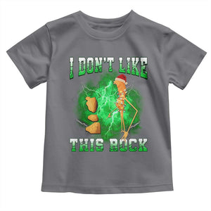 Funny Marcus The Worm Toddler T Shirt I Don't Like This Rock Brain Rot TS10 Charcoal Print Your Wear