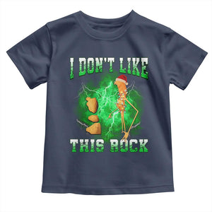Funny Marcus The Worm Toddler T Shirt I Don't Like This Rock Brain Rot TS10 Navy Print Your Wear