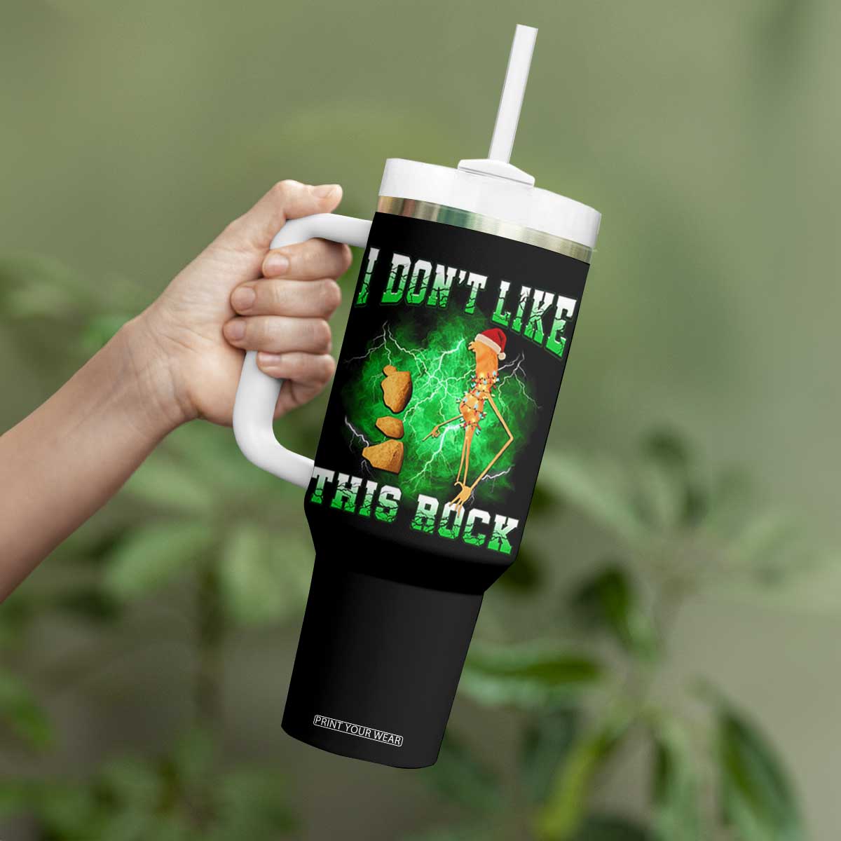 Funny Marcus The Worm Tumbler With Handle I Don't Like This Rock Brain Rot TS10 Print Your Wear