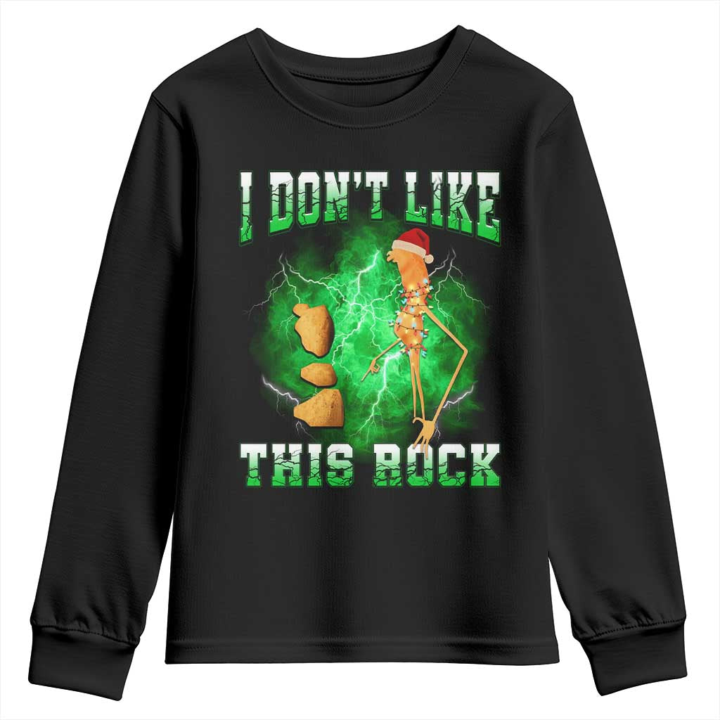 Funny Marcus The Worm Youth Sweatshirt I Don't Like This Rock Brain Rot TS10 Black Print Your Wear
