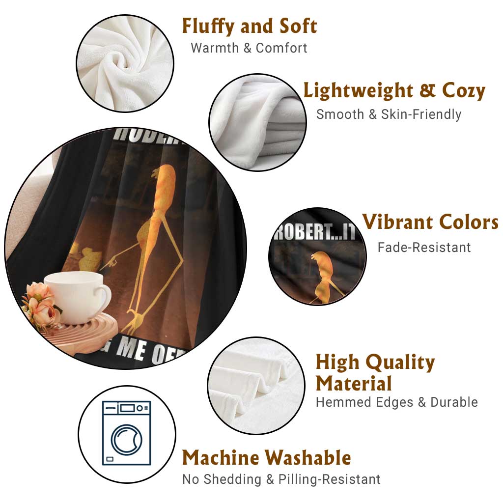 Marcus The Worm Meme Throw Blanket Robert Its Pissing Me Off TS10 Print Your Wear