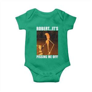 Marcus The Worm Meme Baby Onesie Robert Its Pissing Me Off TS10 Irish Green Print Your Wear