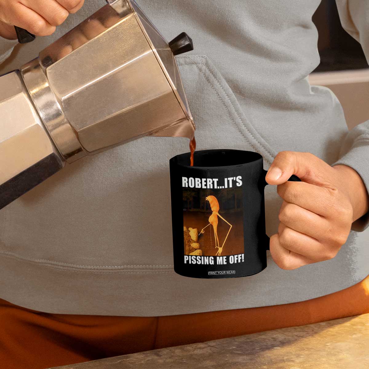 Marcus The Worm Meme Coffee Mug Robert Its Pissing Me Off TS10 Print Your Wear