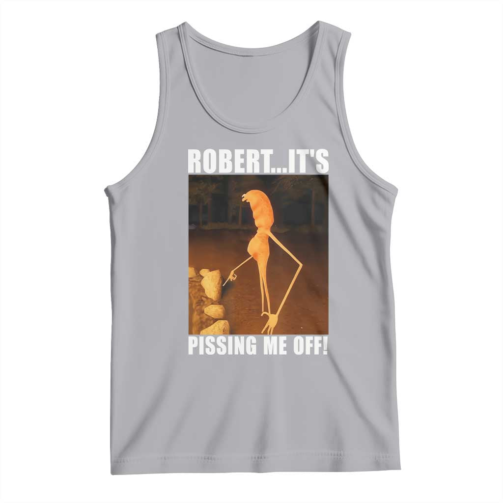 Marcus The Worm Meme Tank Top Robert Its Pissing Me Off TS10 Athletic Heather Print Your Wear