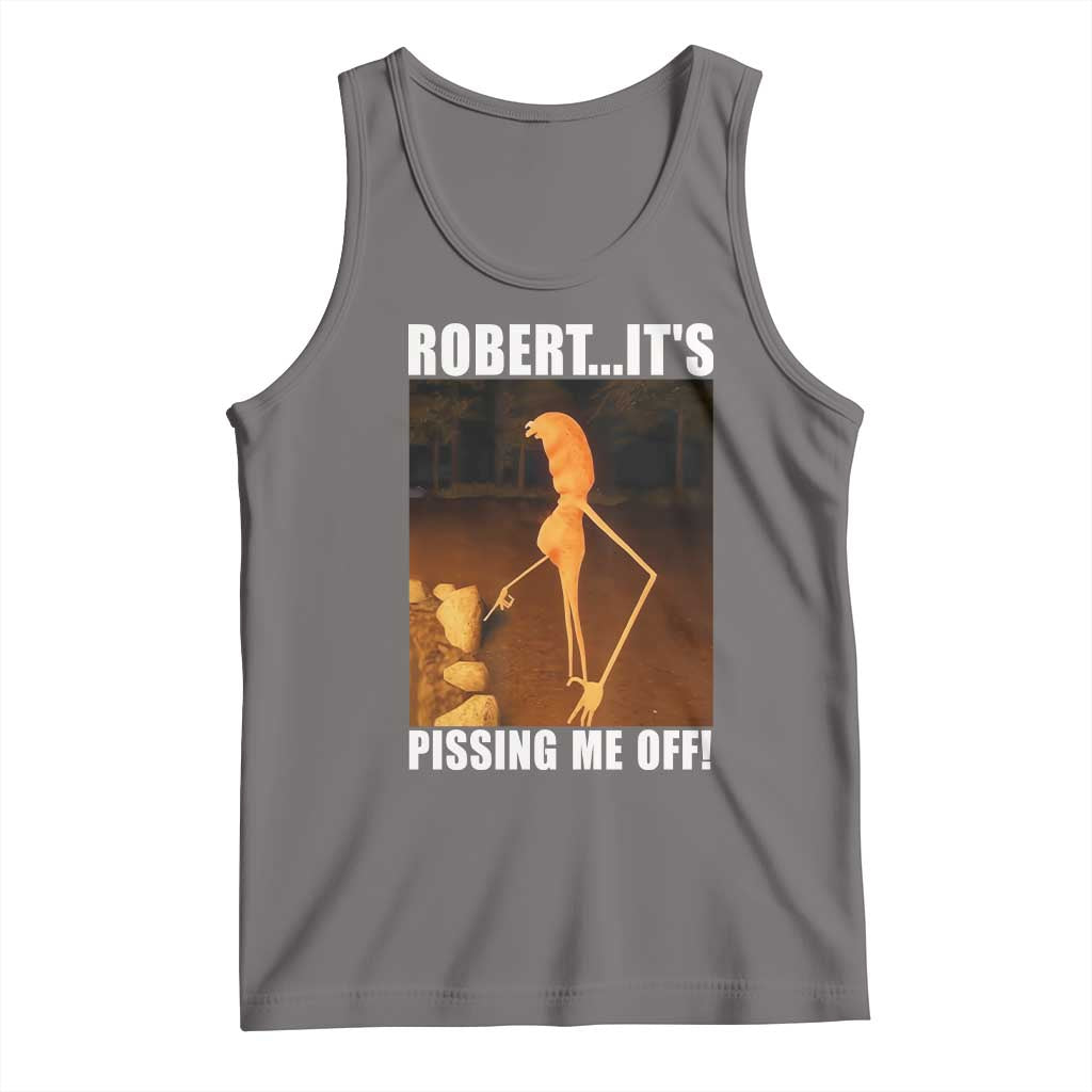 Marcus The Worm Meme Tank Top Robert Its Pissing Me Off TS10 Deep Heather Print Your Wear