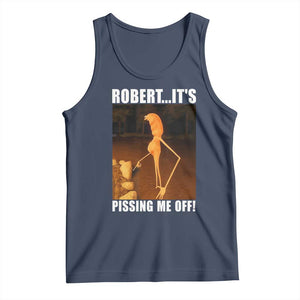 Marcus The Worm Meme Tank Top Robert Its Pissing Me Off TS10 Navy Print Your Wear