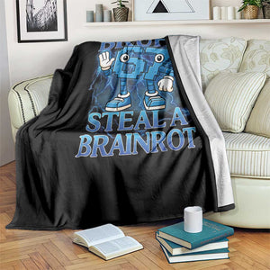 Bruh 6 7 Steal a Brainrot Throw Blanket 6-7 Funny Brainrot Meme Six Seven Bootleg TS10 Print Your Wear