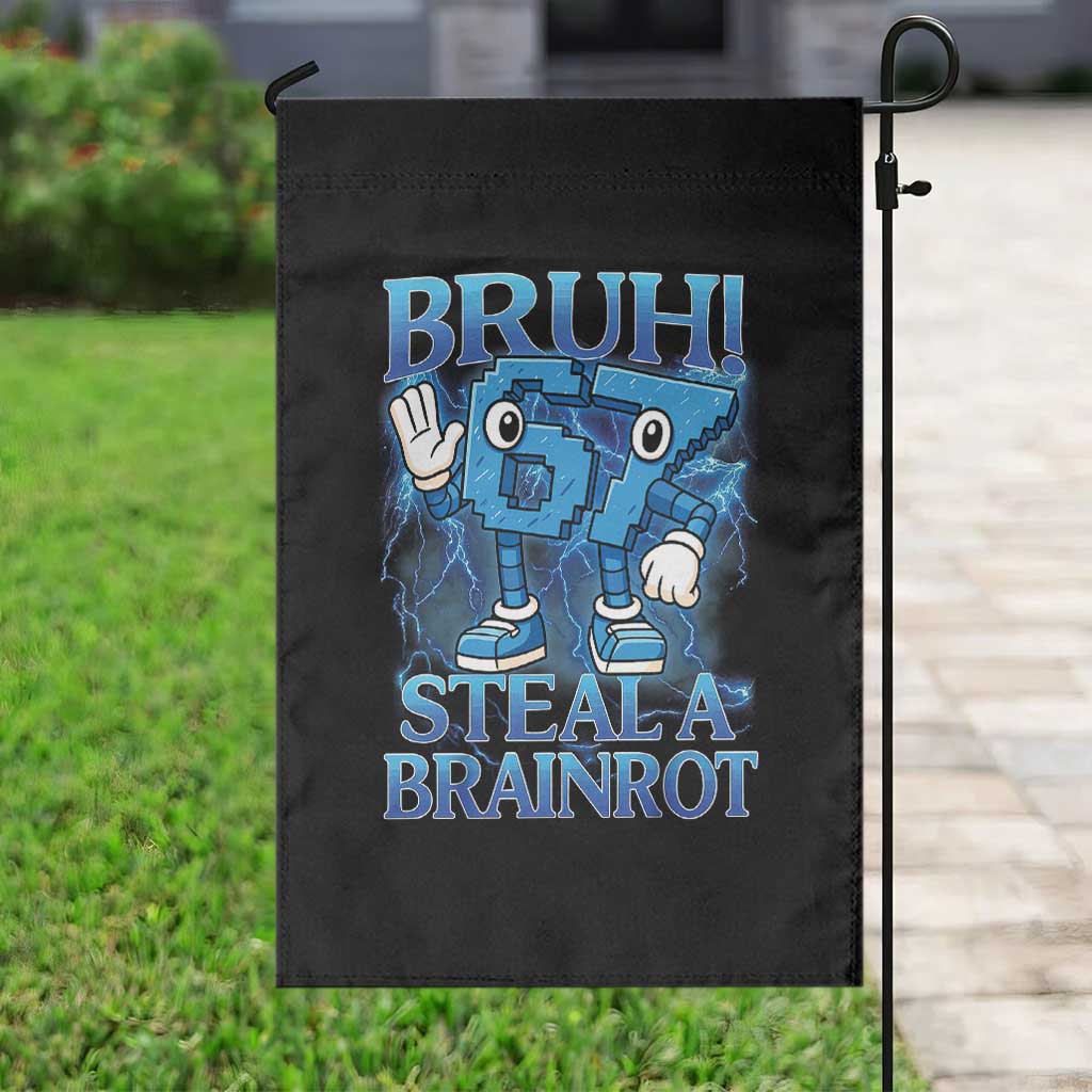 Bruh 6 7 Steal a Brainrot Garden Flag 6-7 Funny Brainrot Meme Six Seven Bootleg TS10 Print Your Wear