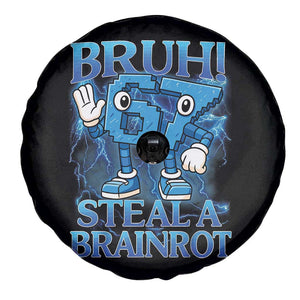 Bruh 6 7 Steal a Brainrot Spare Tire Cover 6-7 Funny Brainrot Meme Six Seven Bootleg TS10 Print Your Wear