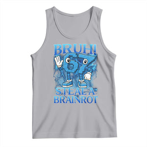 Bruh 6 7 Steal a Brainrot Tank Top 6-7 Funny Brainrot Meme Six Seven Bootleg TS10 Athletic Heather Print Your Wear