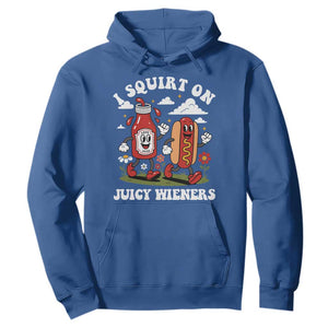 I Squirt On Juicy Wieners Hoodie Inappropriate Raunchy Humor TS10 Royal Blue Print Your Wear
