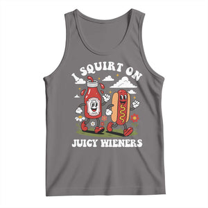 I Squirt On Juicy Wieners Tank Top Inappropriate Raunchy Humor TS10 Deep Heather Print Your Wear