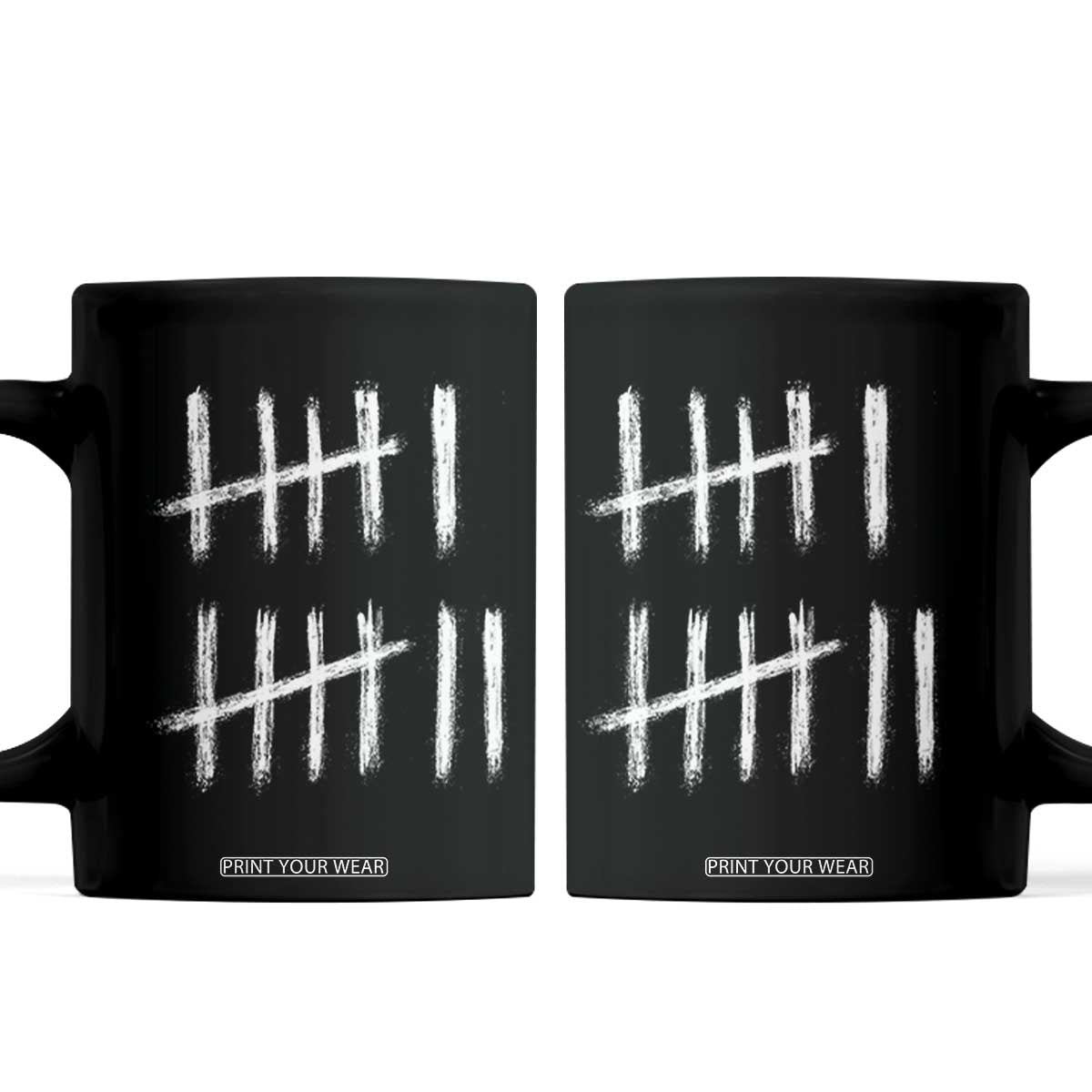 Funny Six Seven 67 Meme Coffee Mug Tally Marks 6 7 Numbers Gen Alpha Slang TS10 Black Print Your Wear