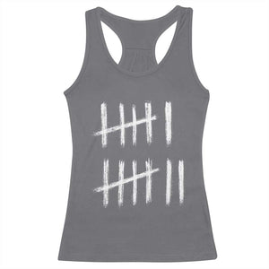 Funny Six Seven 67 Meme Racerback Tank Top Tally Marks 6 7 Numbers Gen Alpha Slang TS10 Charcoal Print Your Wear