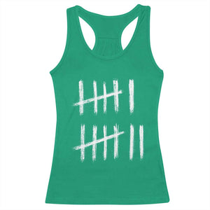 Funny Six Seven 67 Meme Racerback Tank Top Tally Marks 6 7 Numbers Gen Alpha Slang TS10 Irish Green Print Your Wear